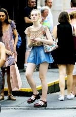 ELLE FANNING Out and About in New York 11/06/2015