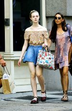 ELLE FANNING Out and About in New York 11/06/2015