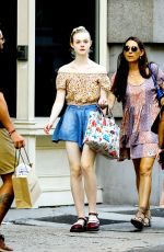 ELLE FANNING Out and About in New York 11/06/2015