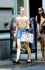 ELLE FANNING Out and About in New York 11/06/2015
