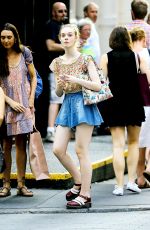 ELLE FANNING Out and About in New York 11/06/2015