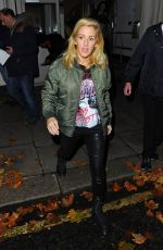 ELLIE GOULDING Leaves BBC Radio 1 Live Lounge in London 11/04/2015