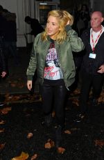 ELLIE GOULDING Leaves BBC Radio 1 Live Lounge in London 11/04/2015