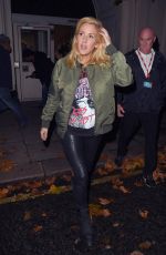 ELLIE GOULDING Leaves BBC Radio 1 Live Lounge in London 11/04/2015