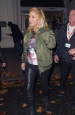 ELLIE GOULDING Leaves BBC Radio 1 Live Lounge in London 11/04/2015