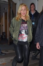 ELLIE GOULDING Leaves BBC Radio 1 Live Lounge in London 11/04/2015
