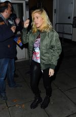 ELLIE GOULDING Leaves BBC Radio 1 Live Lounge in London 11/04/2015