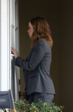 EMILY BLUNT on the Set of Girl on the Train in New York 11/06/2015