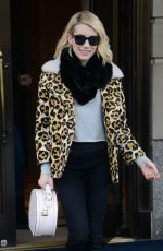 EMMA ROBERTS Leaves Ritz-Carlton in New York 11/24/2015