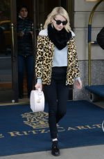 EMMA ROBERTS Leaves Ritz-Carlton in New York 11/24/2015