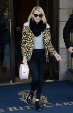 EMMA ROBERTS Leaves Ritz-Carlton in New York 11/24/2015