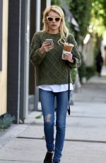 EMMA ROBERTS Out in Los Angeles 11/03/2015