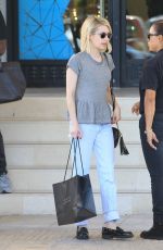 EMMA ROBERTS Shopping at Barney
