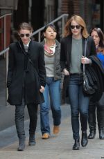 EMMA STONE and ROONEY MARA Out and About in New York 11/118/2015