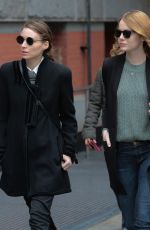 EMMA STONE and ROONEY MARA Out and About in New York 11/118/2015