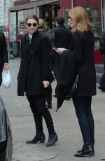 EMMA STONE and ROONEY MARA Out and About in New York 11/118/2015