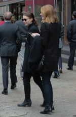 EMMA STONE and ROONEY MARA Out and About in New York 11/118/2015
