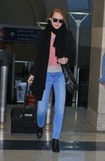 EMMA STONE at Los Angeles International Airport 11/24/2015