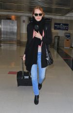 EMMA STONE at Los Angeles International Airport 11/24/2015