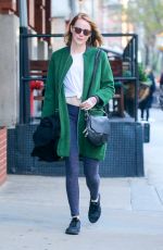 EMMA STONE Out and About in New York 11/14/2015