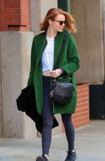 EMMA STONE Out and About in New York 11/14/2015