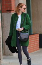 EMMA STONE Out and About in New York 11/14/2015