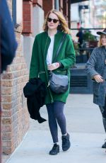 EMMA STONE Out and About in New York 11/14/2015