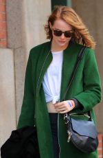 EMMA STONE Out and About in New York 11/14/2015
