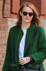 EMMA STONE Out and About in New York 11/14/2015