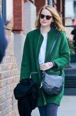 EMMA STONE Out and About in New York 11/14/2015