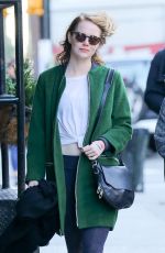 EMMA STONE Out and About in New York 11/14/2015