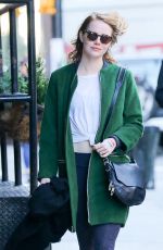 EMMA STONE Out and About in New York 11/14/2015