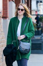 EMMA STONE Out and About in New York 11/14/2015