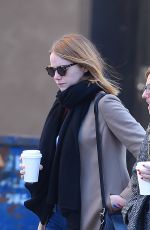 EMMA STONE Out and About in New York 11/15/2015