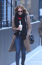 EMMA STONE Out and About in New York 11/15/2015