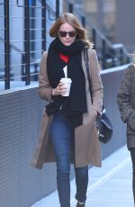 EMMA STONE Out and About in New York 11/15/2015