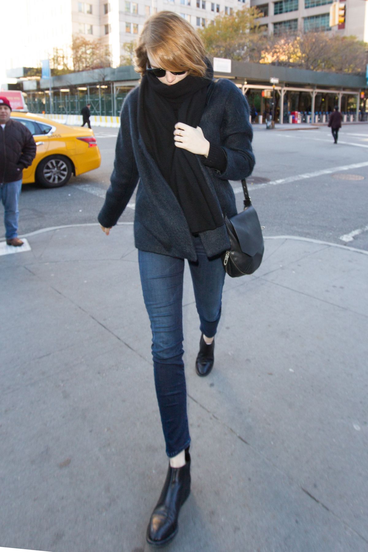 EMMA STONE Out and About in New York 11/23/2015 – HawtCelebs