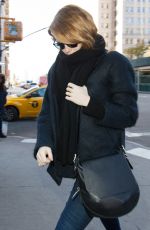 EMMA STONE Out and About in New York 11/23/2015