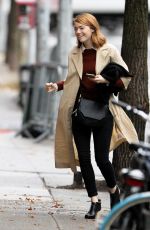 EMMA STONE Out and About in West Village 11/12/2015