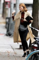 EMMA STONE Out and About in West Village 11/12/2015