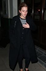 EMMA WATSON Leaves Lemonia Restaurant in London 11/11/2015