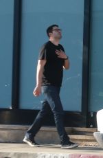 EMMY ROSSUM and Sam Esmail Out and About in Los Angeles 11/07/2015