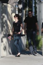 EMMY ROSSUM and Sam Esmail Out and About in Los Angeles 11/07/2015