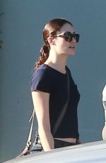 EMMY ROSSUM and Sam Esmail Out and About in Los Angeles 11/07/2015
