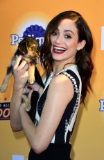 EMMY ROSSUM at All-star Dof Rescue Celebration in Santa Monica 11/21/2015