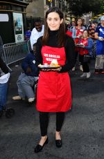 EMMY ROSSUM at Mission Thanksgiving for The Homeless in Los Angeles 11/25/2015