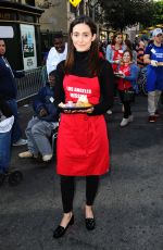 EMMY ROSSUM at Mission Thanksgiving for The Homeless in Los Angeles 11/25/2015