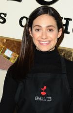 EMMY ROSSUM at Mission Thanksgiving for The Homeless in Los Angeles 11/25/2015