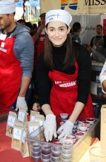 EMMY ROSSUM at Mission Thanksgiving for The Homeless in Los Angeles 11/25/2015
