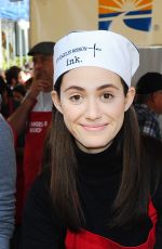 EMMY ROSSUM at Mission Thanksgiving for The Homeless in Los Angeles 11/25/2015